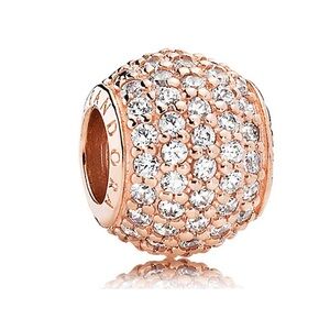 Pandora Rose Pave Lights Bead/Charm. 781051CZ. Clear cubic zirconia.